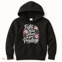 Fight For Those Without Your Privilege ' Women Resist Floral  Kids Hoodie thumb 0