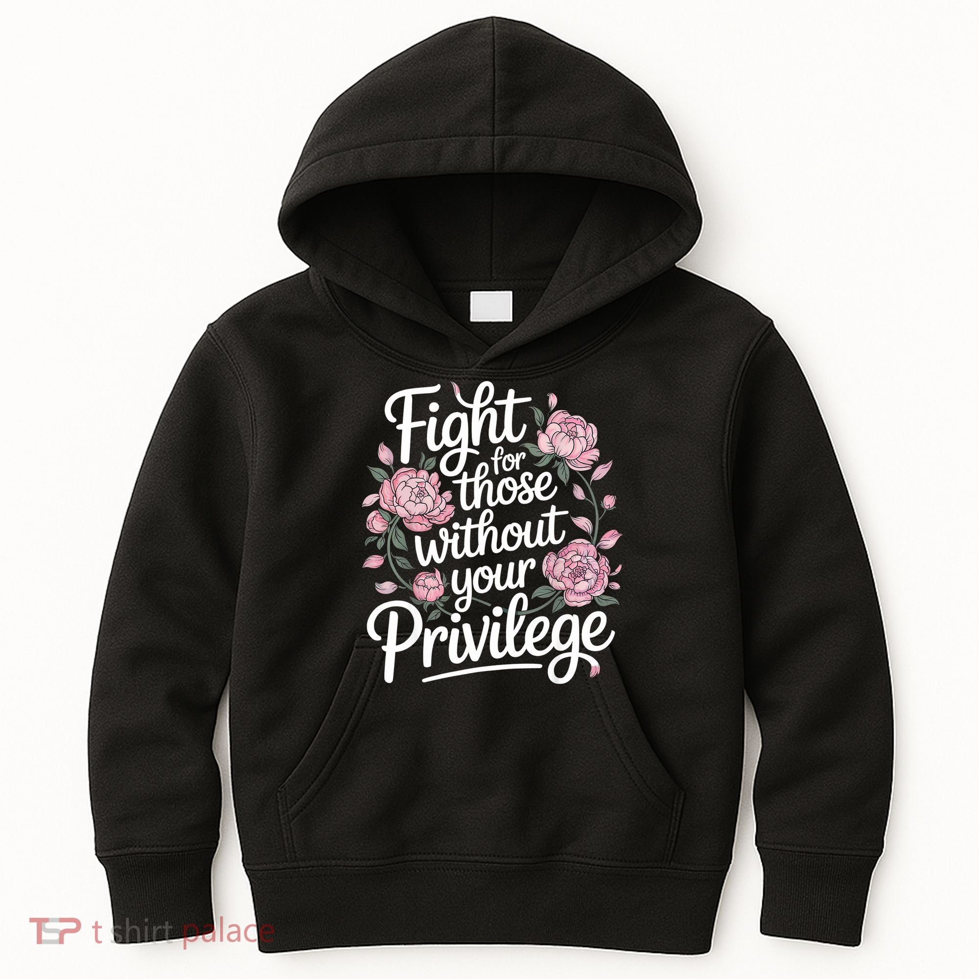 Fight For Those Without Your Privilege ' Women Resist Floral  Kids Hoodie