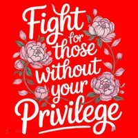 Fight For Those Without Your Privilege ' Women Resist Floral  Santa Hat thumb 1