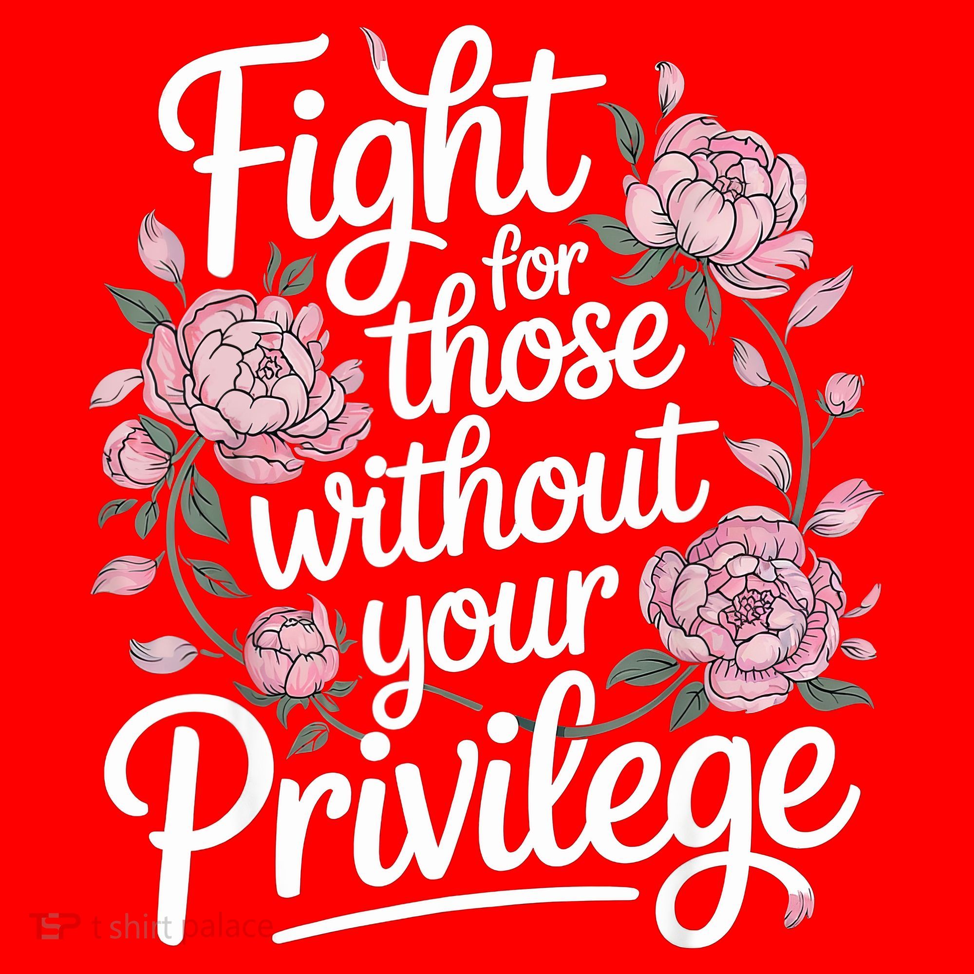 Fight For Those Without Your Privilege ' Women Resist Floral  Santa Hat