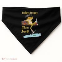Feeling Froggy Then Jump Frog Apparel USA-Made Doggie Bandana thumb 0