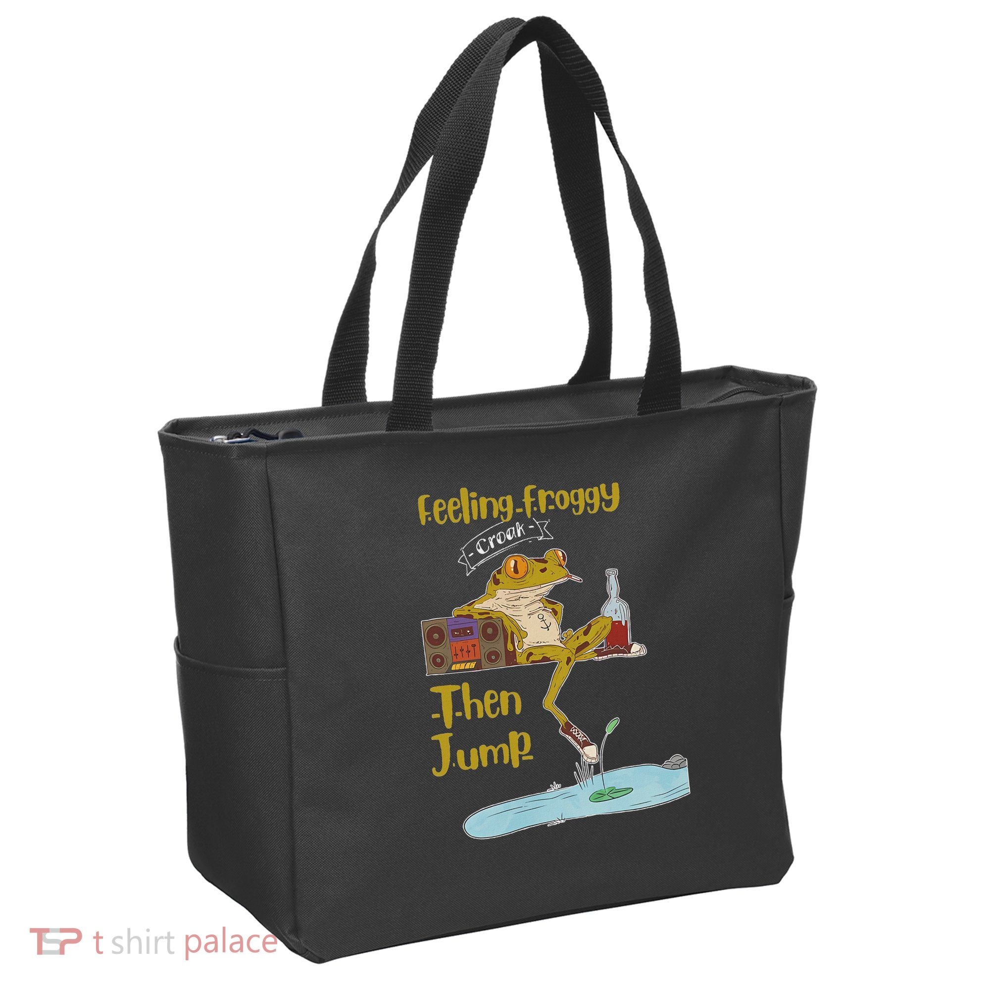 Feeling Froggy Then Jump Frog Apparel Tote Bag