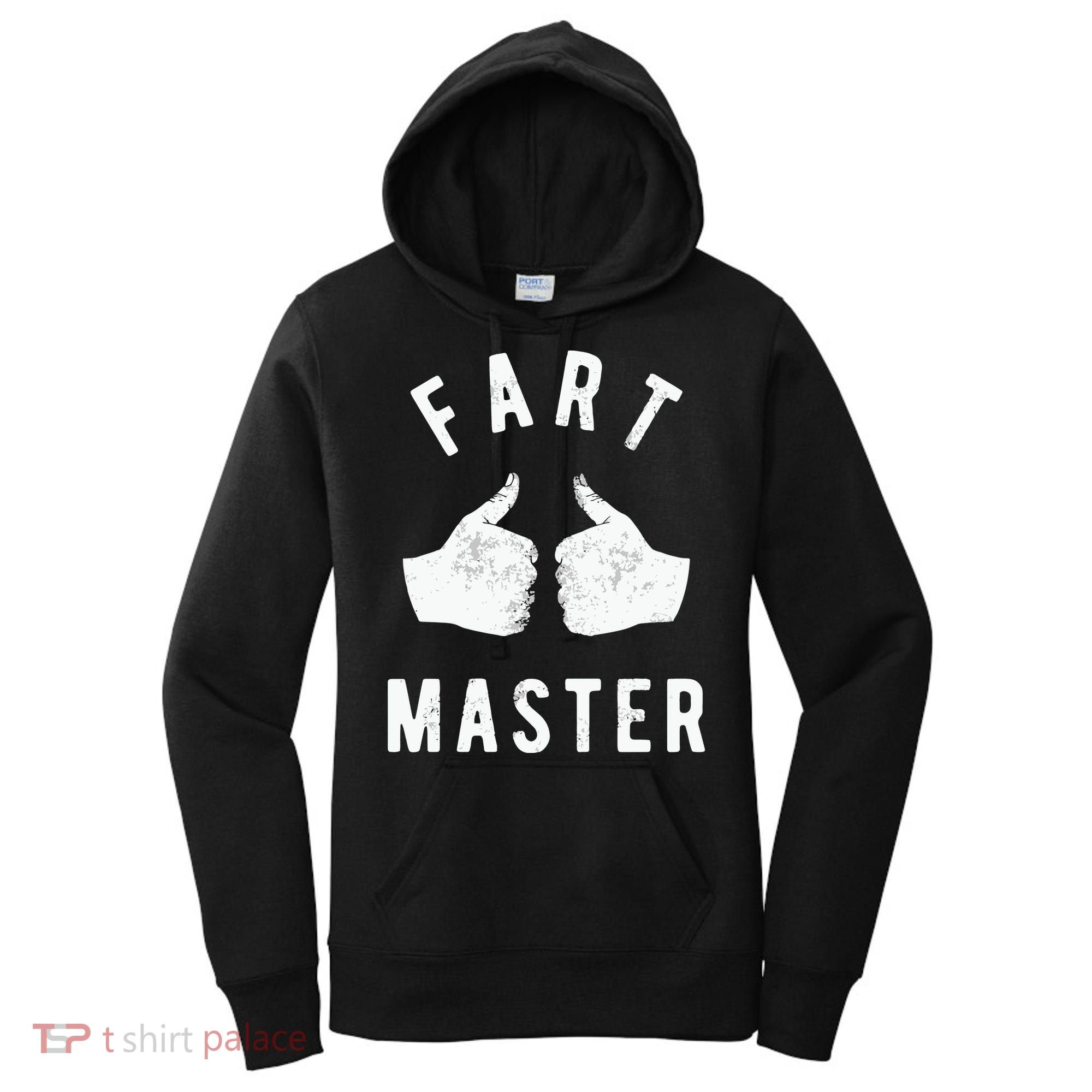 Funny Fart Thumbs Up Toilet Humor Women's Hoodie