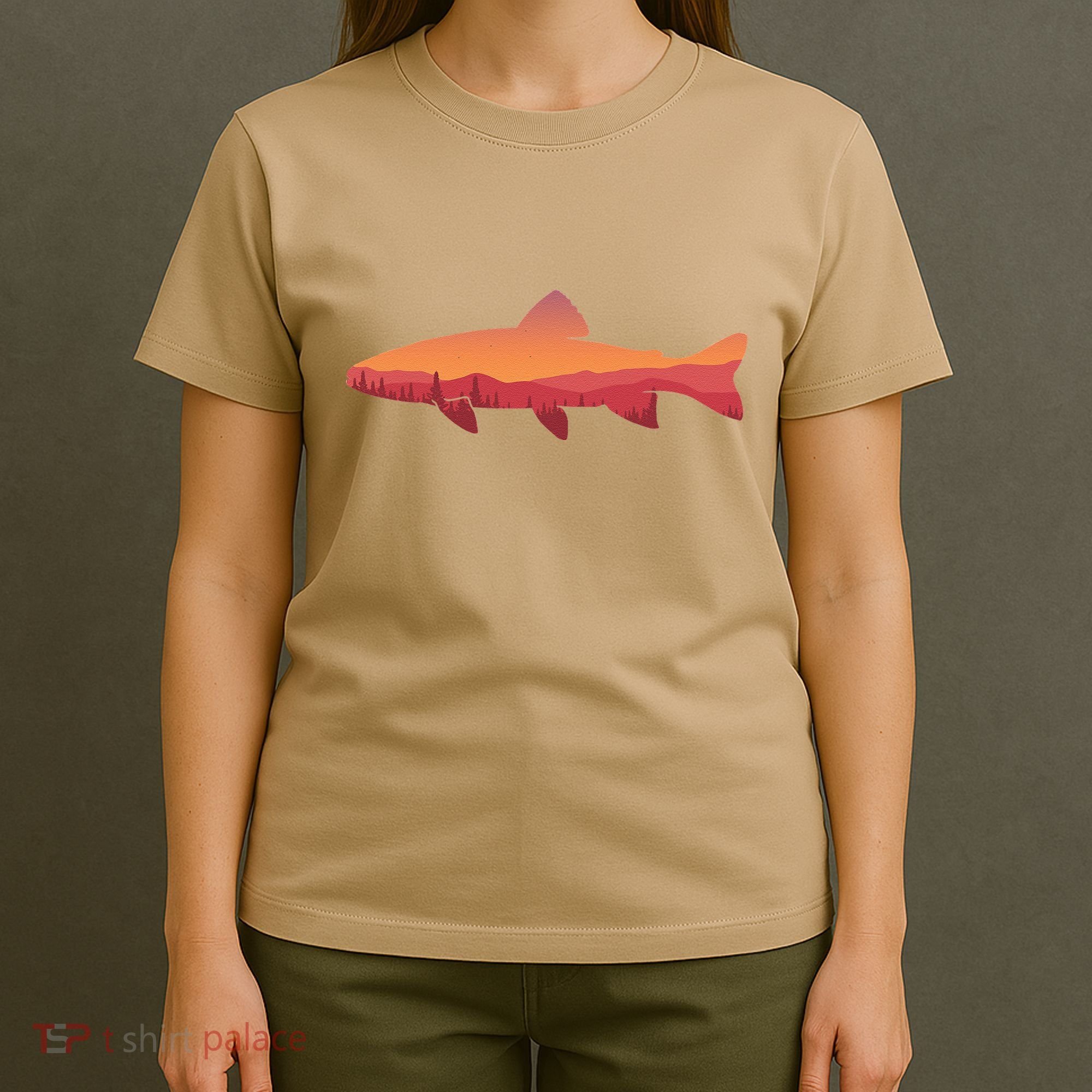 Fly Fishing , Trout Fishing Tee, Fishing Lover T-Shirt