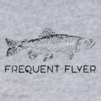 Frequent Flyer Trout Fishing Fly Fishing Women's Sweatshirt thumb 2