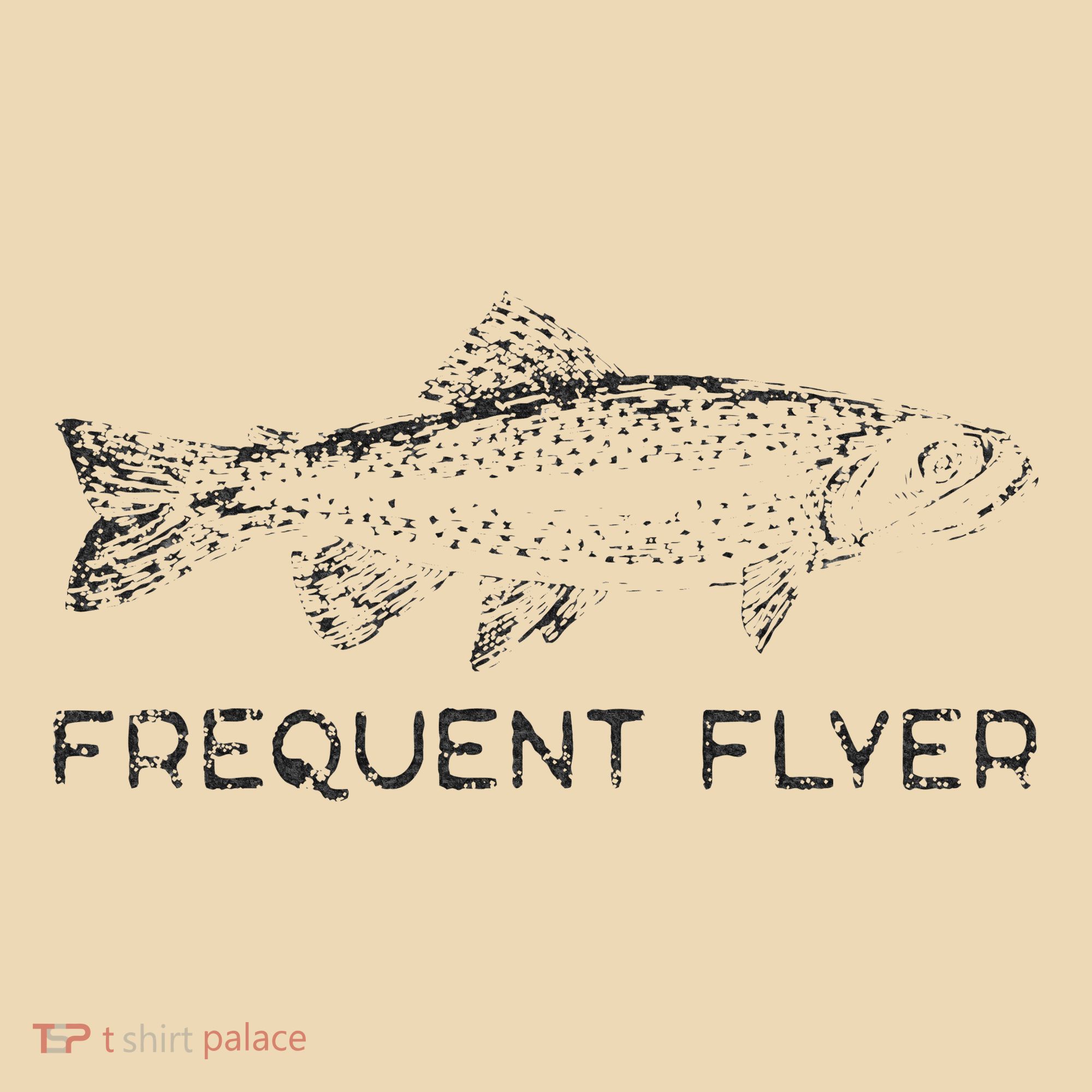 Frequent Flyer Trout Fishing Fly Fishing Tote Bag