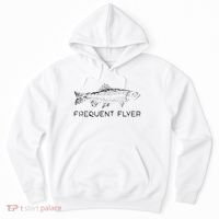 Frequent Flyer Trout Fishing Fly Fishing Hoodie thumb 0