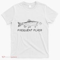 Frequent Flyer Trout Fishing Fly Fishing T-Shirt thumb 0