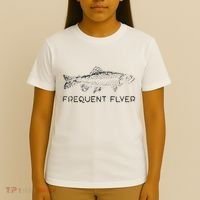 Frequent Flyer Trout Fishing Fly Fishing T-Shirt thumb 4