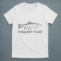 Frequent Flyer Trout Fishing Fly Fishing T-Shirt thumb 5