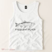 Frequent Flyer Trout Fishing Fly Fishing Tank Top thumb 2