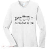 Frequent Flyer Trout Fishing Fly Fishing Women's Long Sleeve Shirt thumb 0