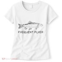 Frequent Flyer Trout Fishing Fly Fishing Women's T-Shirt thumb 0