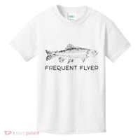 Frequent Flyer Trout Fishing Fly Fishing Kids T-Shirt thumb 0