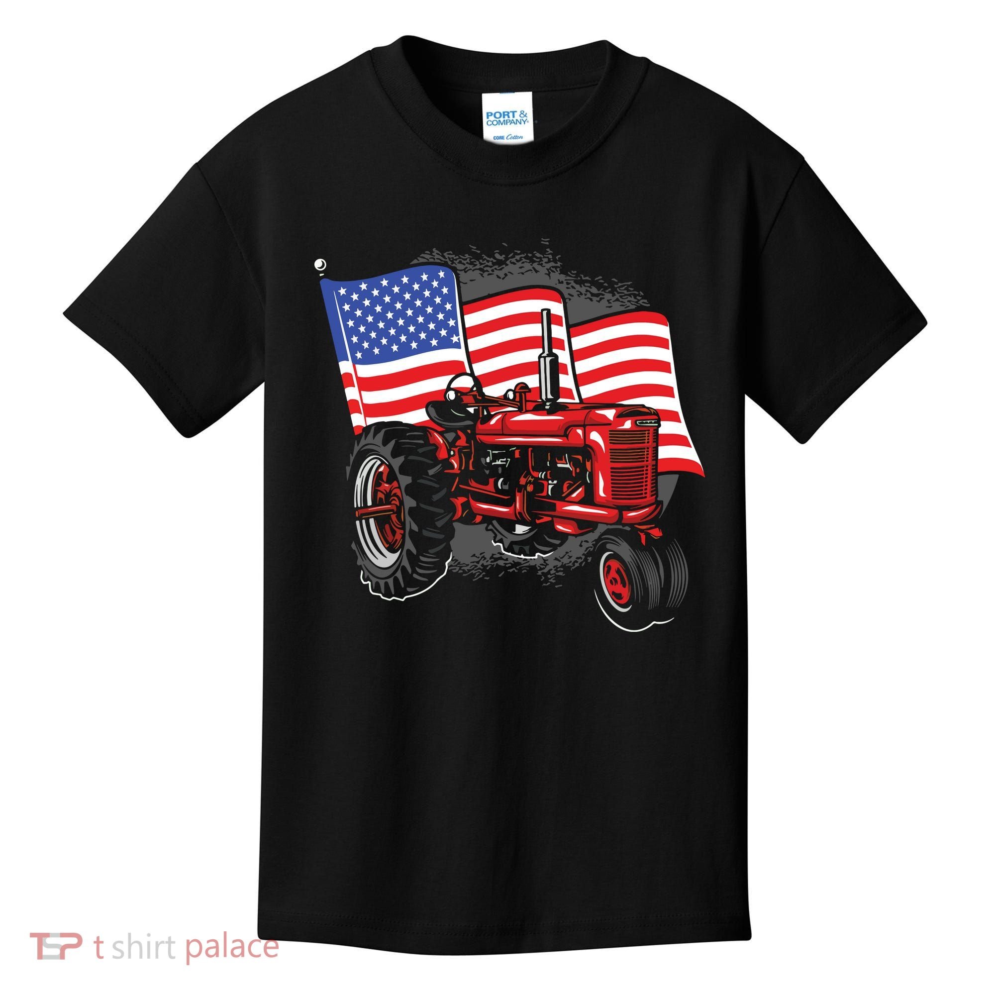Farm Farmers Tractor Farming Truck Kids T-Shirt