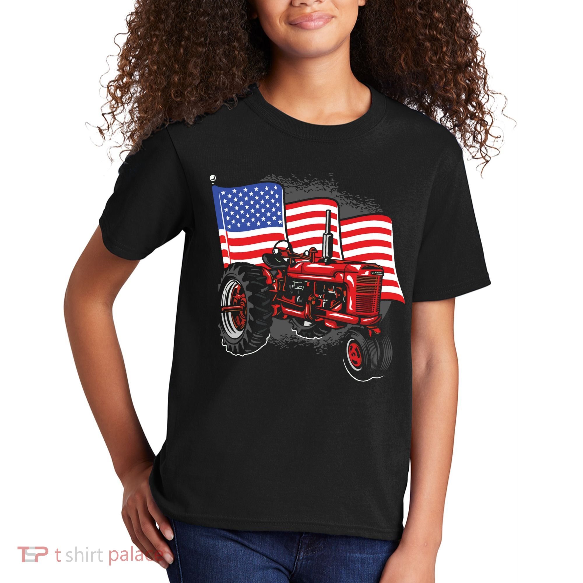 Farm Farmers Tractor Farming Truck Kids T-Shirt