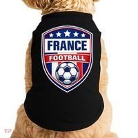 France Football Team Crest Soccer Badge Shield Doggie Tank thumb 0