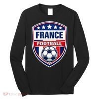 France Football Team Crest Soccer Badge Shield Long Sleeve Shirt thumb 0