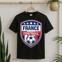 France Football Team Crest Soccer Badge Shield T-Shirt thumb 2