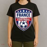 France Football Team Crest Soccer Badge Shield T-Shirt thumb 4