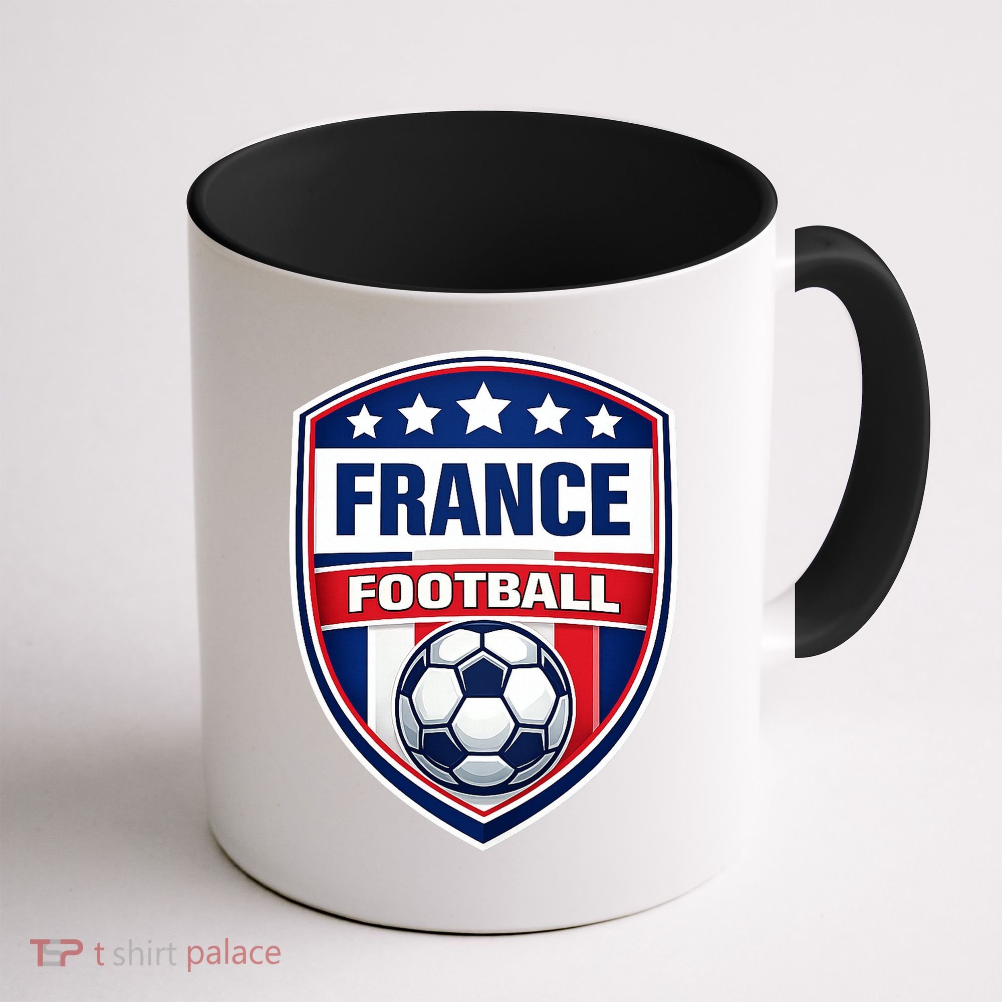 France Football Team Crest Soccer Badge Shield Coffee Mug