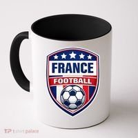 France Football Team Crest Soccer Badge Shield Coffee Mug thumb 0