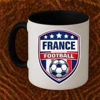 France Football Team Crest Soccer Badge Shield Coffee Mug thumb 2