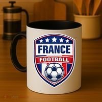 France Football Team Crest Soccer Badge Shield Coffee Mug thumb 4