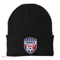 France Football Team Crest Soccer Badge Shield Beanie thumb 0