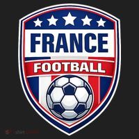 France Football Team Crest Soccer Badge Shield Beanie thumb 2