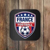 France Football Team Crest Soccer Badge Shield Coaster thumb 0