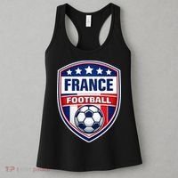 France Football Team Crest Soccer Badge Shield Women's Tank Top thumb 3