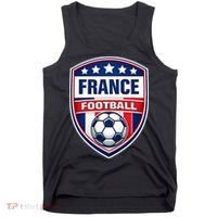France Football Team Crest Soccer Badge Shield Tank Top thumb 0