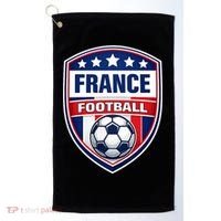 France Football Team Crest Soccer Badge Shield Golf Towel thumb 0