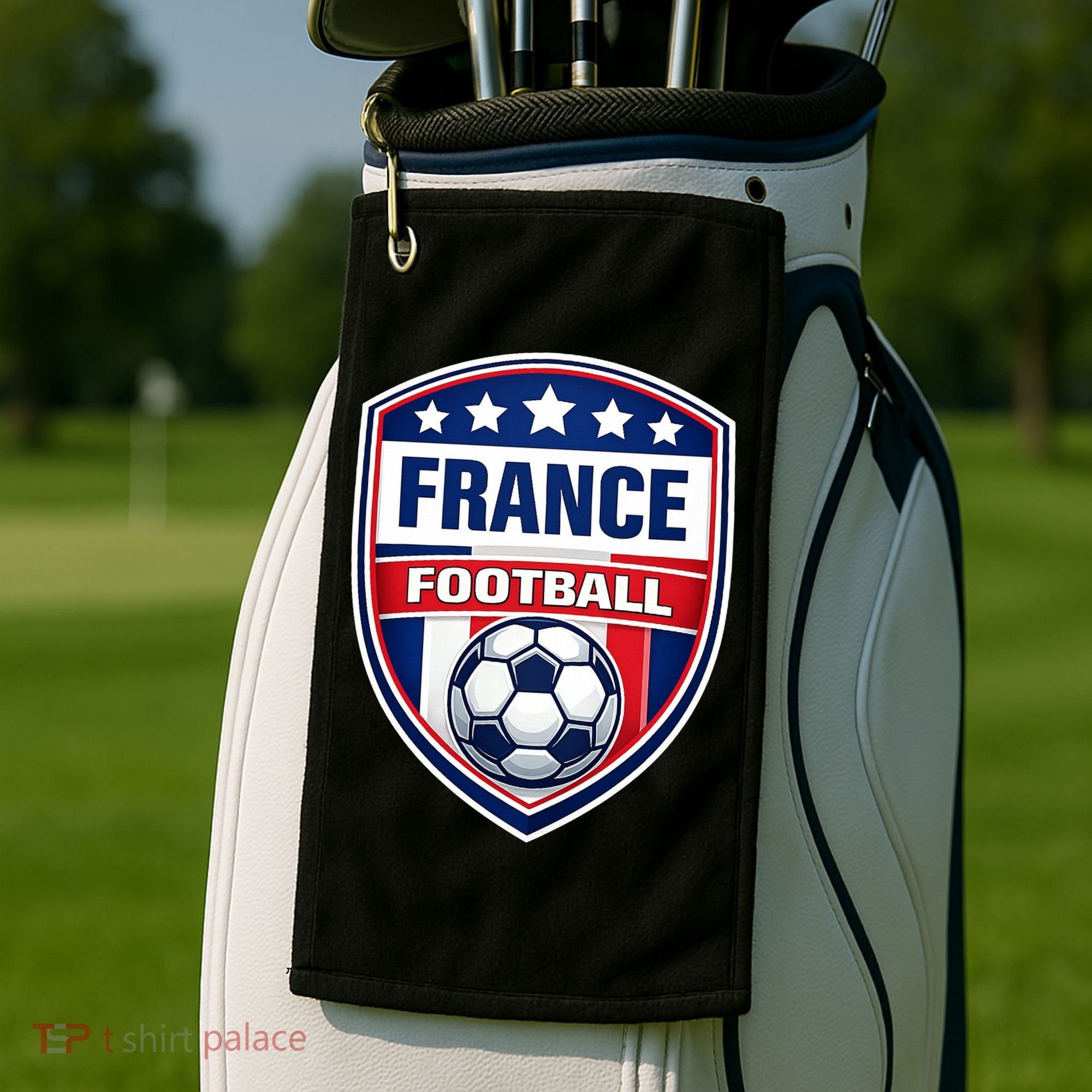 France Football Team Crest Soccer Badge Shield Golf Towel