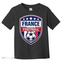 France Football Team Crest Soccer Badge Shield Toddler T-Shirt thumb 0