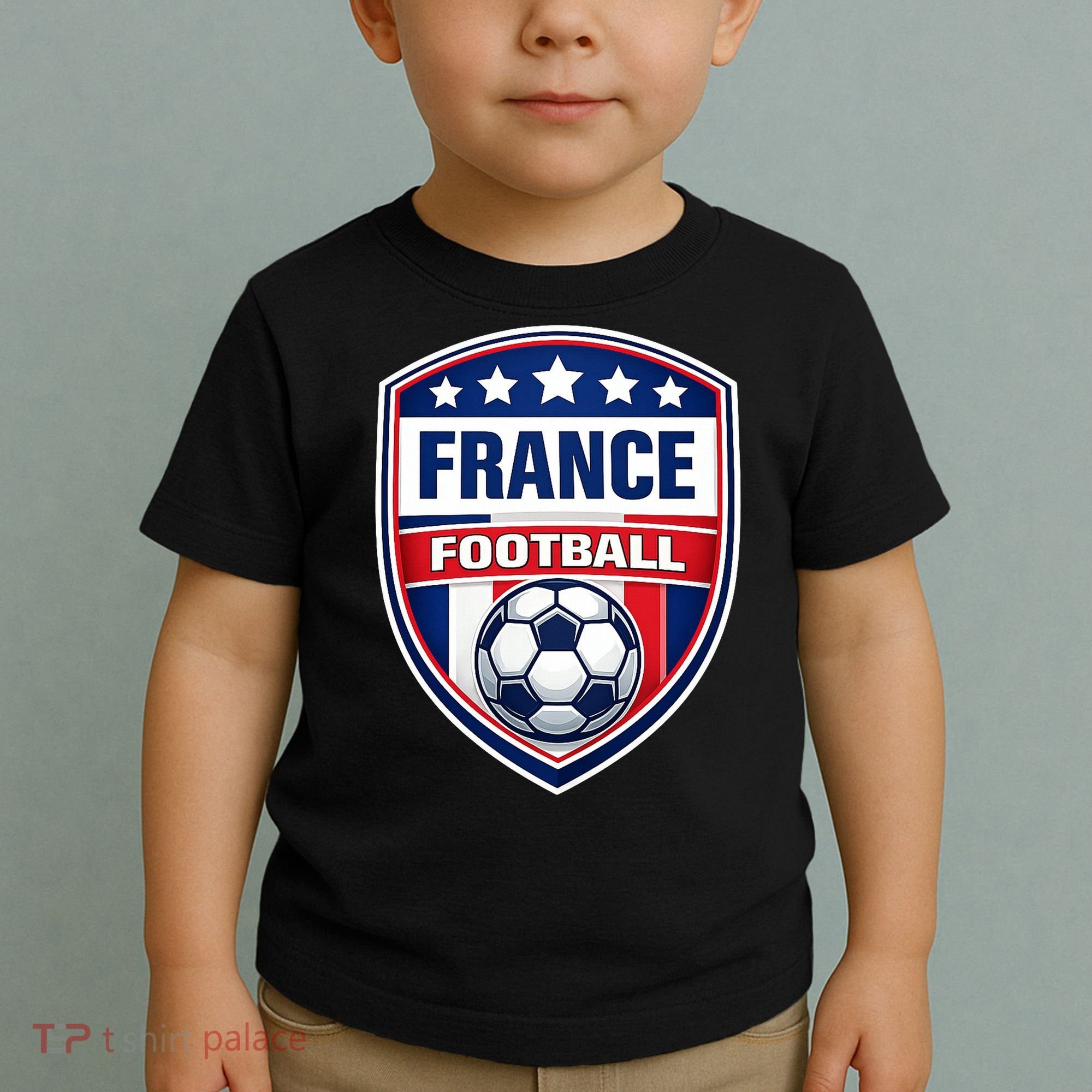 France Football Team Crest Soccer Badge Shield Toddler T-Shirt