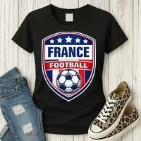France Football Team Crest Soccer Badge Shield Women's T-Shirt thumb 3