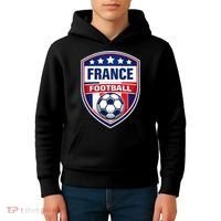 France Football Team Crest Soccer Badge Shield Kids Hoodie thumb 4