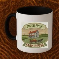 Fresh From The Farm House Coffee Mug thumb 2