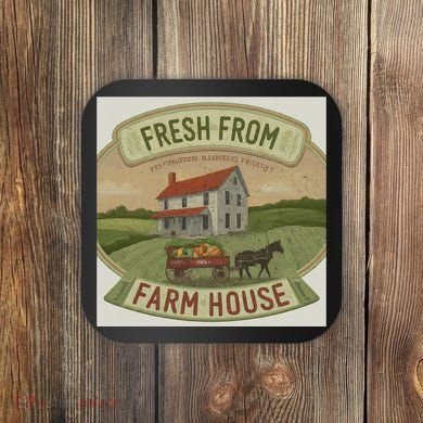 Fresh From The Farm House Coaster