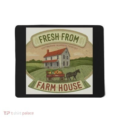 Fresh From The Farm House Mousepad