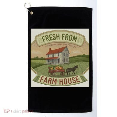 Fresh From The Farm House Golf Towel