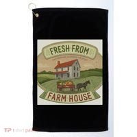 Fresh From The Farm House Golf Towel thumb 0