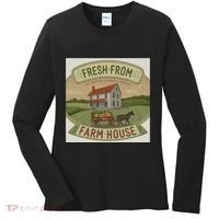 Fresh From The Farm House Women's Long Sleeve Shirt thumb 0