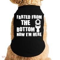 Farted From The Bottom Now I'm Here Toilet Humor Doggie Tank thumb 0