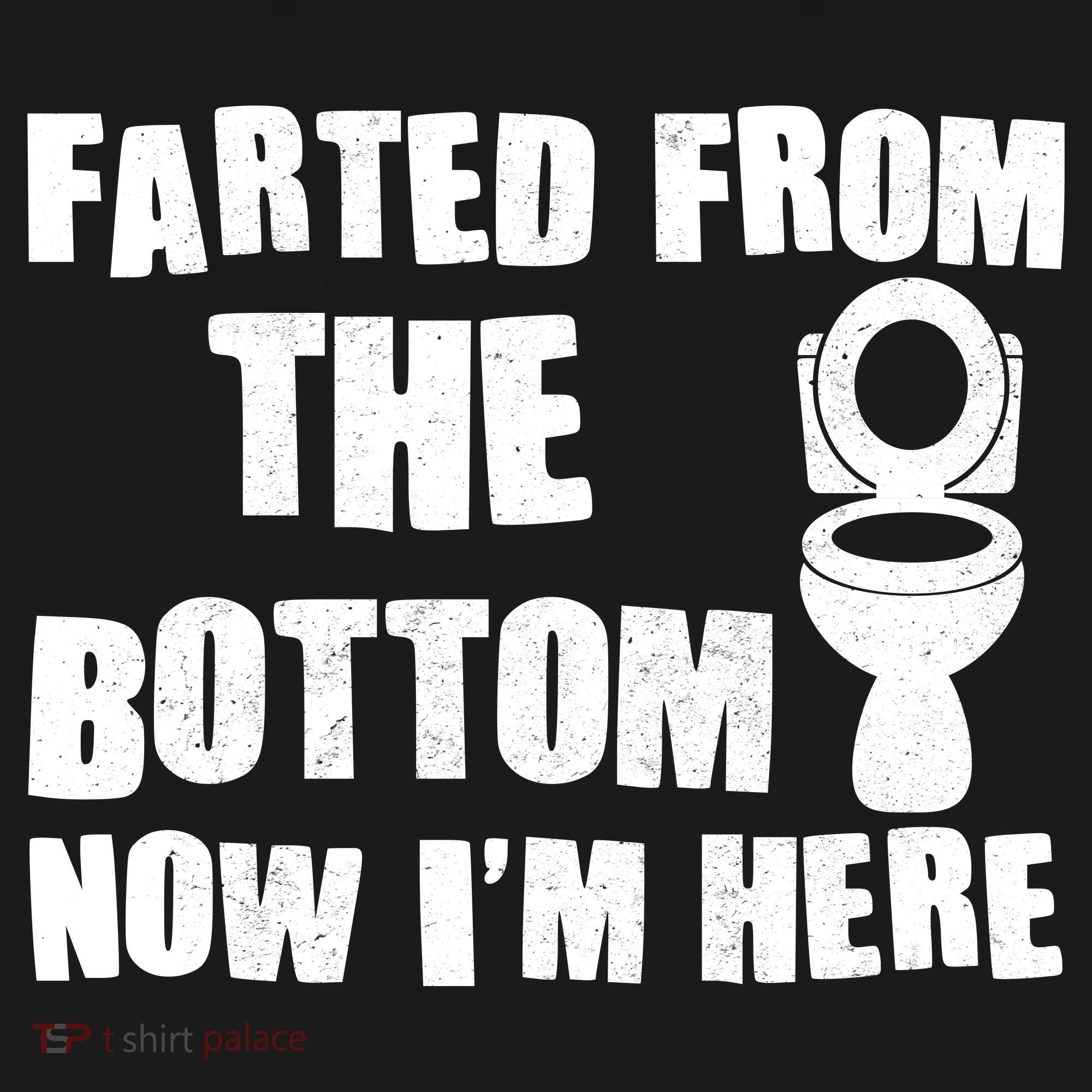 Farted From The Bottom Now I'm Here Toilet Humor Long Sleeve Shirt