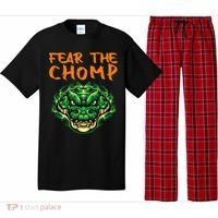 Florida Fear The Chomp Gator For Men And Women Pajama Set thumb 0