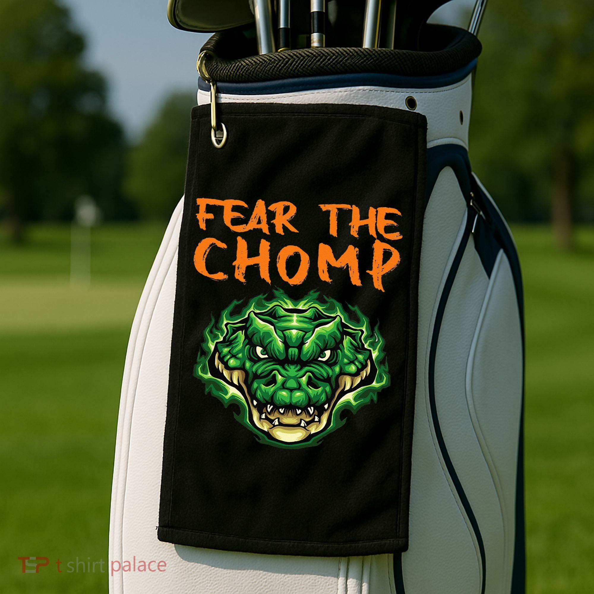 Florida Fear The Chomp Gator For Men And Women Golf Towel