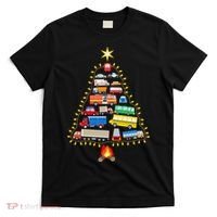Firefighter Fire Truck Christmas Tree Xmas Tshirt T-Shirt thumb 0